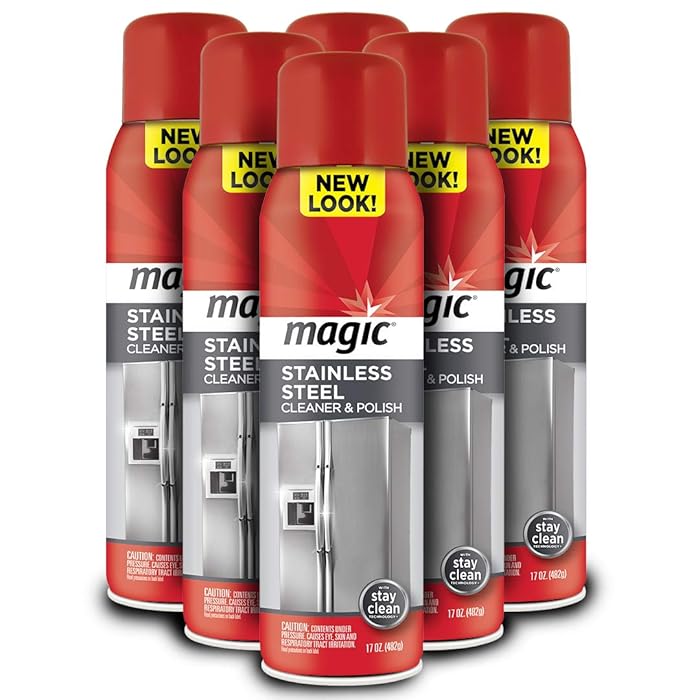 Buy Magic Stainless Steel Cleaner Aerosol 17 Ounce (6 Pack) Removes Fingerprints Residue