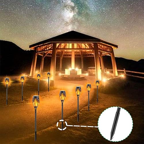 Miniatura 6 de RIMOL Picos de plástico para tierra, 8.25 pulgadas de repuesto ABS para luces de jardín, patio al aire libre, camino de Navidad (paquete de 16,