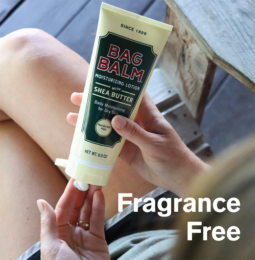 Miniatura 3 de Bag Balm Loción corporal hidratante con manteca de karité, hidratante diaria para piel seca  Paquete de 2 tubos de 8 onzas