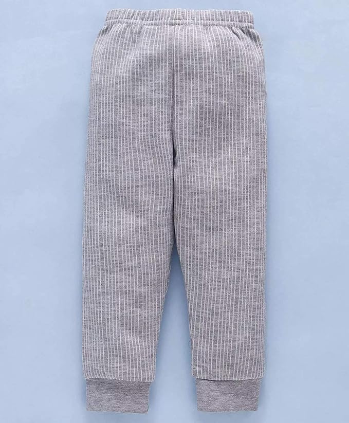 NEVA Baby Kids Boys & Girls Winter Thermal Wear Lower Body Warmer Bottom Grey Color Pack of 2, Regular Fit, Mid Rise, 12-18 Months 3