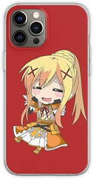 Personalized Darkness Phone Case Chibi Compatible with iPhone 17 15 16 Konosuba 14 12 13 11 Pro Max Plus XR X Xs Max Anti-Scratch Shock-Resistant Soft Protective TPU Case