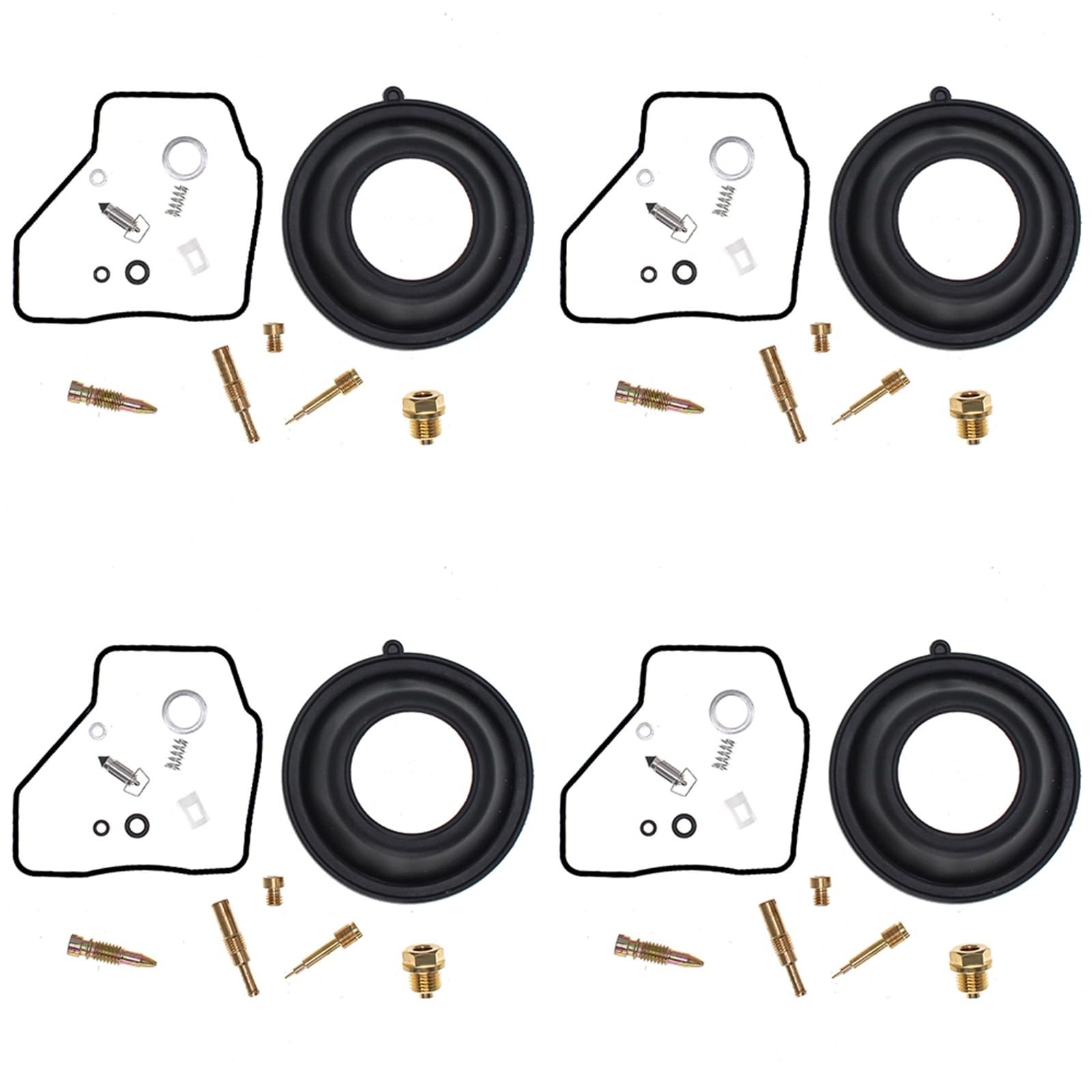 para VF500C V30 Magna 1984-1985 VF500F 1984 1985 1986 Carb 4 Juegos De Kits Reparación Diafragma Carburador