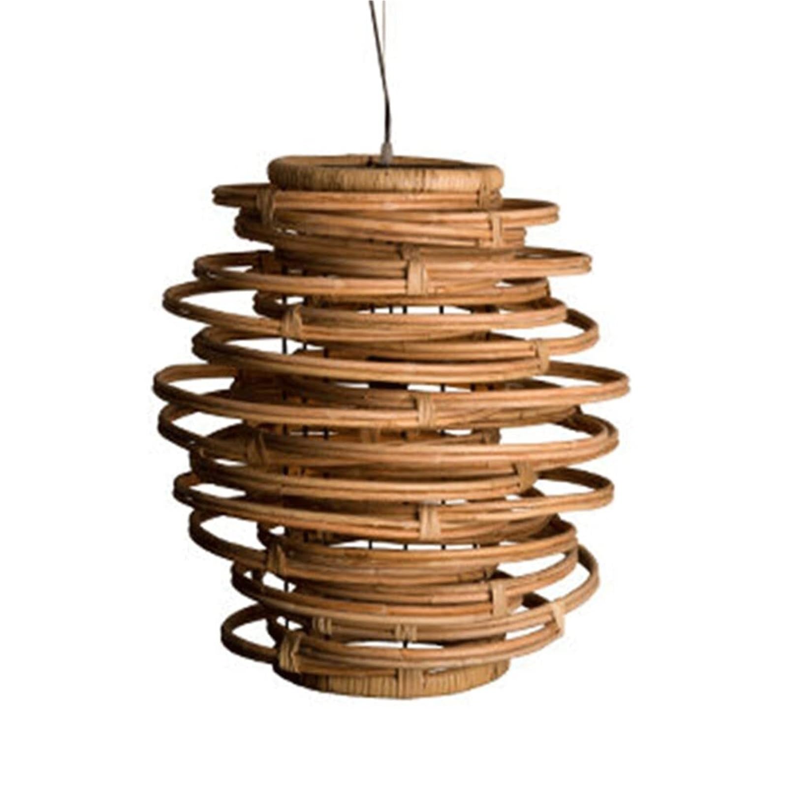KBUUKYYXouy Irregular Natural Vine Pastoral Revolving Pendant Lamp Chandelier Hanging Light Ceiling Side Glow Coastal Rattan Traditional for Kitchen Island Hotel Study