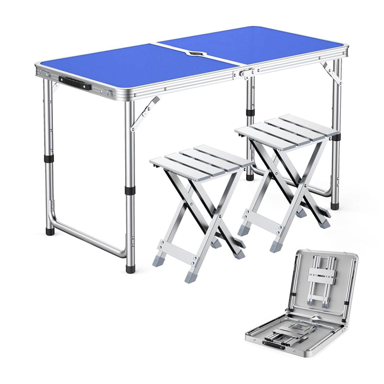 Table de pique-nique portable pliable et réglable pour confort thermique