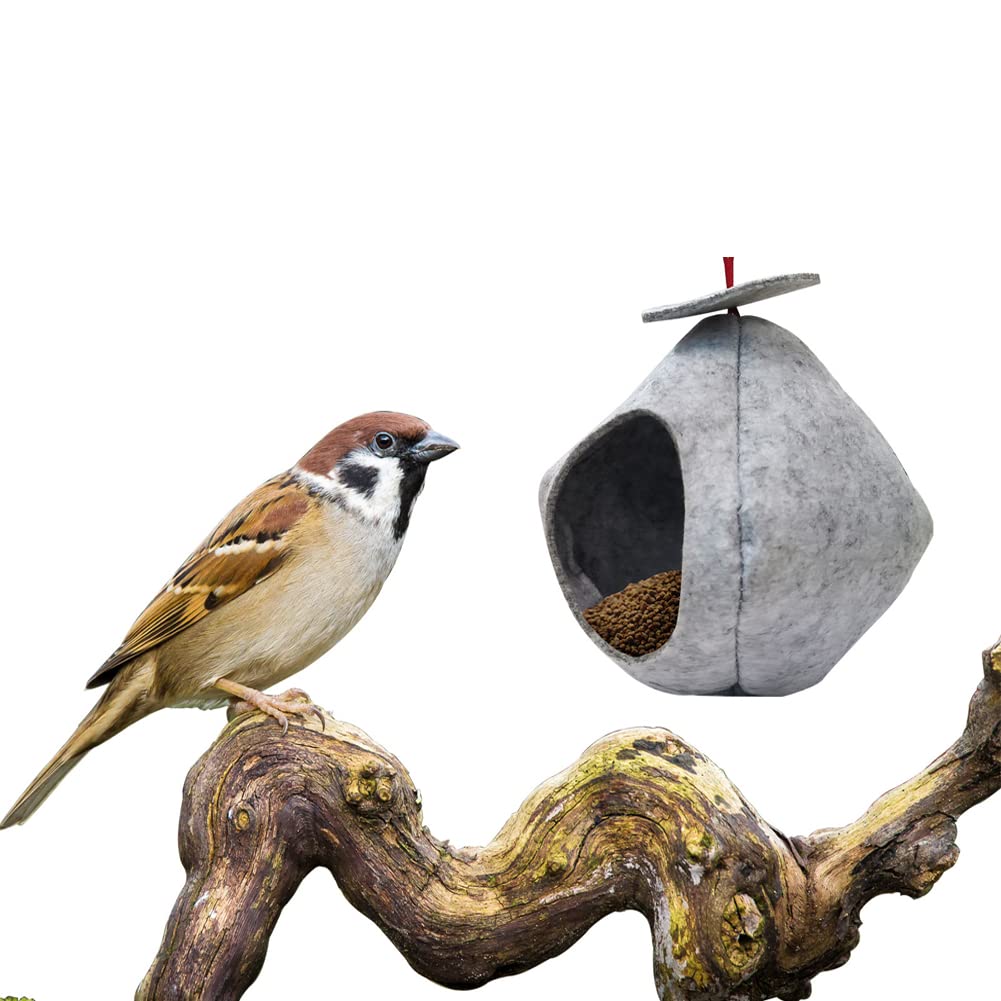 Amazon | 野鳥の餌台 吊り下げ バードフィーダー スタンド 鳥の休憩場