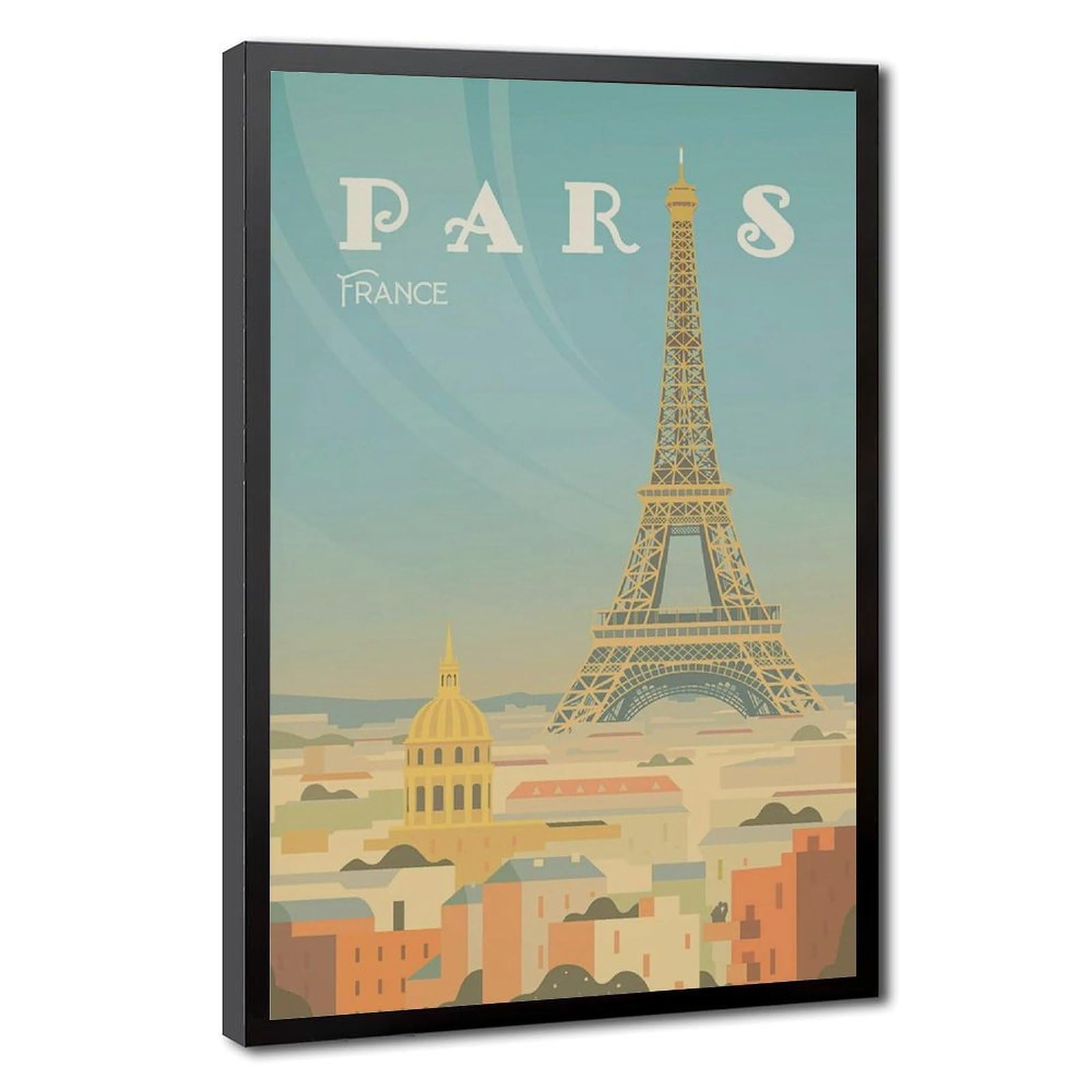 Eiffel Tower Paris Canvas Poster for Office Decor Gift
