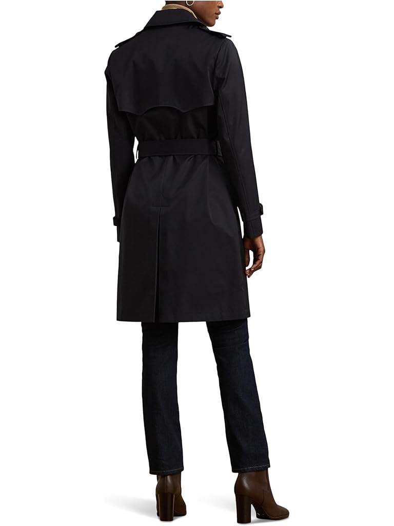 Navy Lauren Ralph Lauren Db Belted Rain 38"