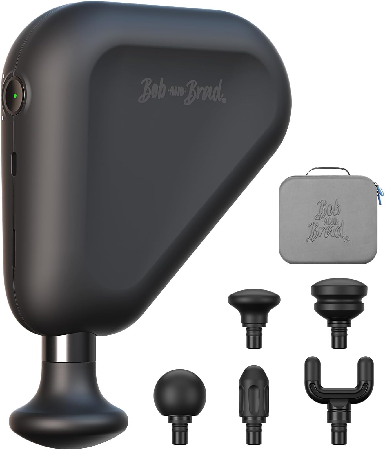 Massage Gun, Bob and Brad Air 2 Massage Gun, Mini Portable Deep Tissue Handheld Percussion Muscle Massage Gun with 12MM Amplitude and Type-C Charging for Muscle Pain Relief Recovery, Great Gift, Black
