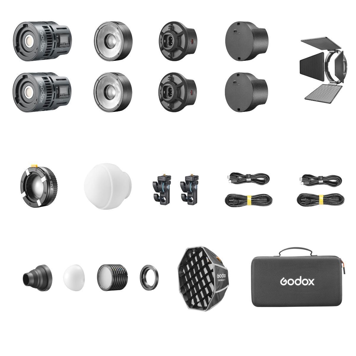 Godox RS60Bi Bi-Color LED Monolight (2-Light Kit)