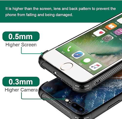 Miniatura 9 de DAIZAG Funda compatible con iPhone 78SE 2020 Ice Fire Baseball Funda de teléfono a prueba de golpes suave TPU para niños y hombres, funda de regalo