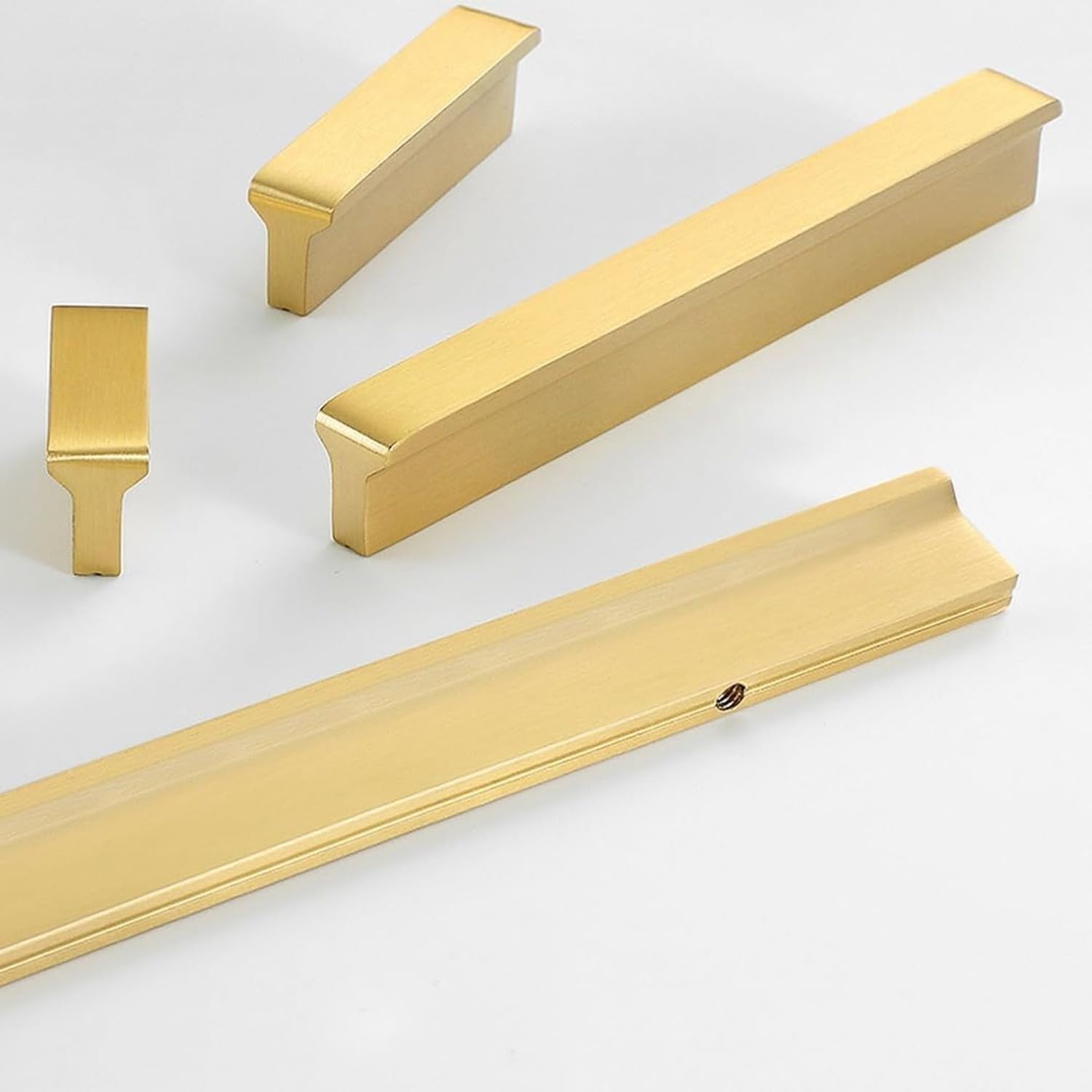 Kupferfarbene Schrank Griffe Gold 1 Stück Möbelgriff Küchenschublade Tür Griff Lang Bett Kommode Schiebetür Beschlag Messing, Length 1000mm, Length 1000mm
