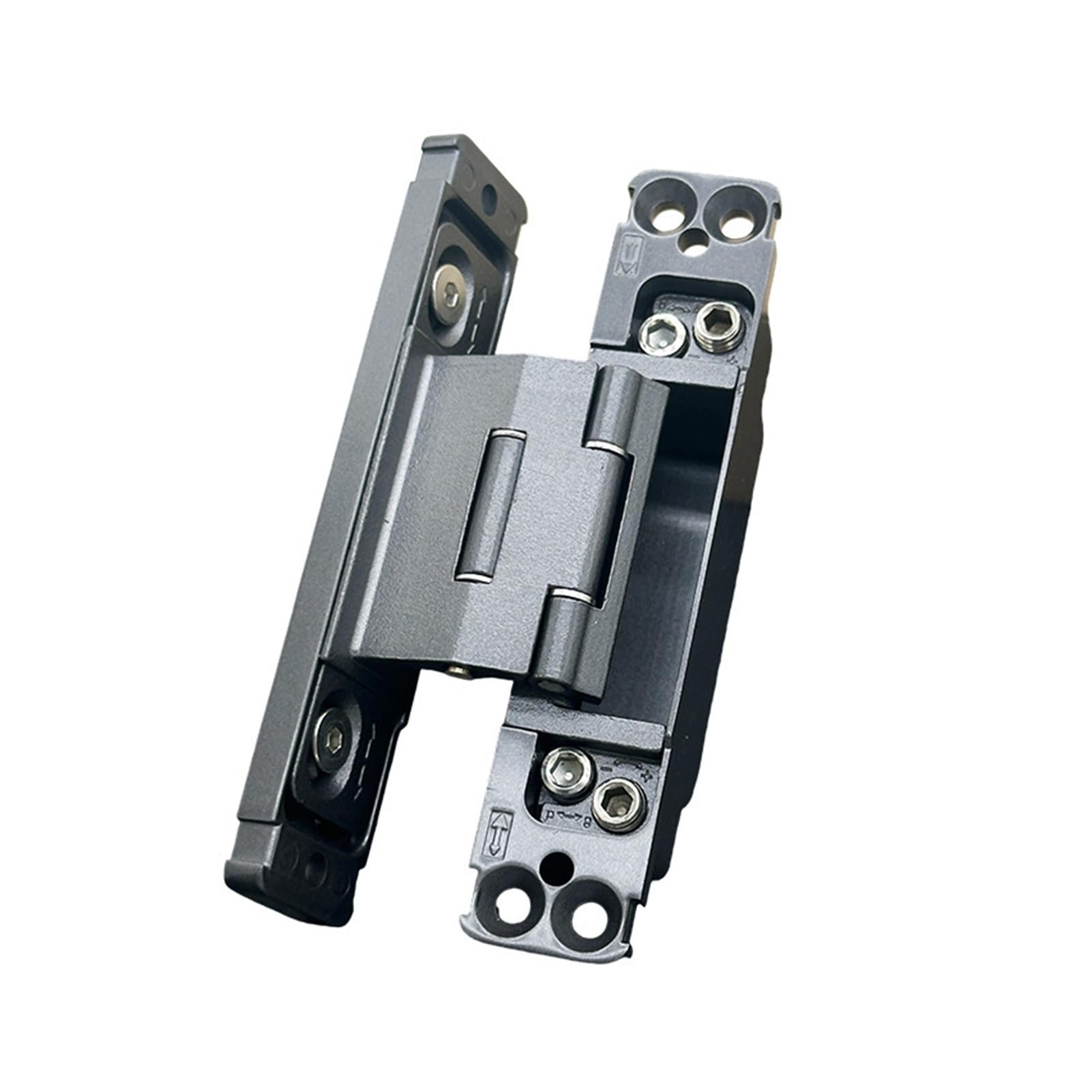 Foelanne Grey Zinc Alloy 2D Adjustable Hidden Door Hinges