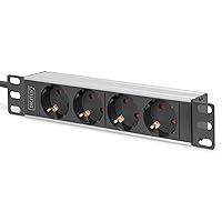 DIGITUS Multipresa a 4 vie - 1U - 10 pollici (254 mm)