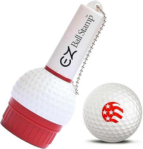 Miniatura 8 de Sello de Bola de Golf/Sello - Marcador de Tinta de Secado Ultra Rápido y Sin Manchas para Personalizar Tu Bola (Toro Rojo)