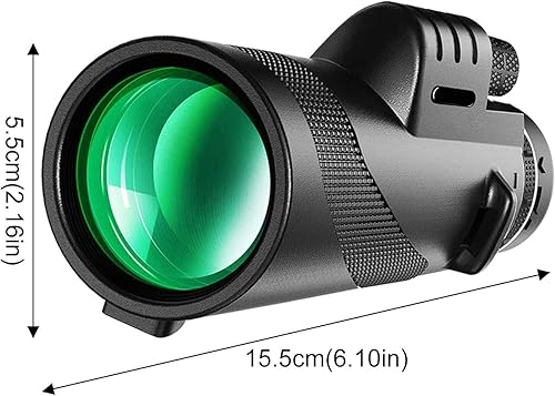 Miniatura 6 de Telescopio monocular HD de 40 x 60 pulgadas, monoculares compactos para adultos y adolescentes, impermeable, de alta definición, alcance monocular