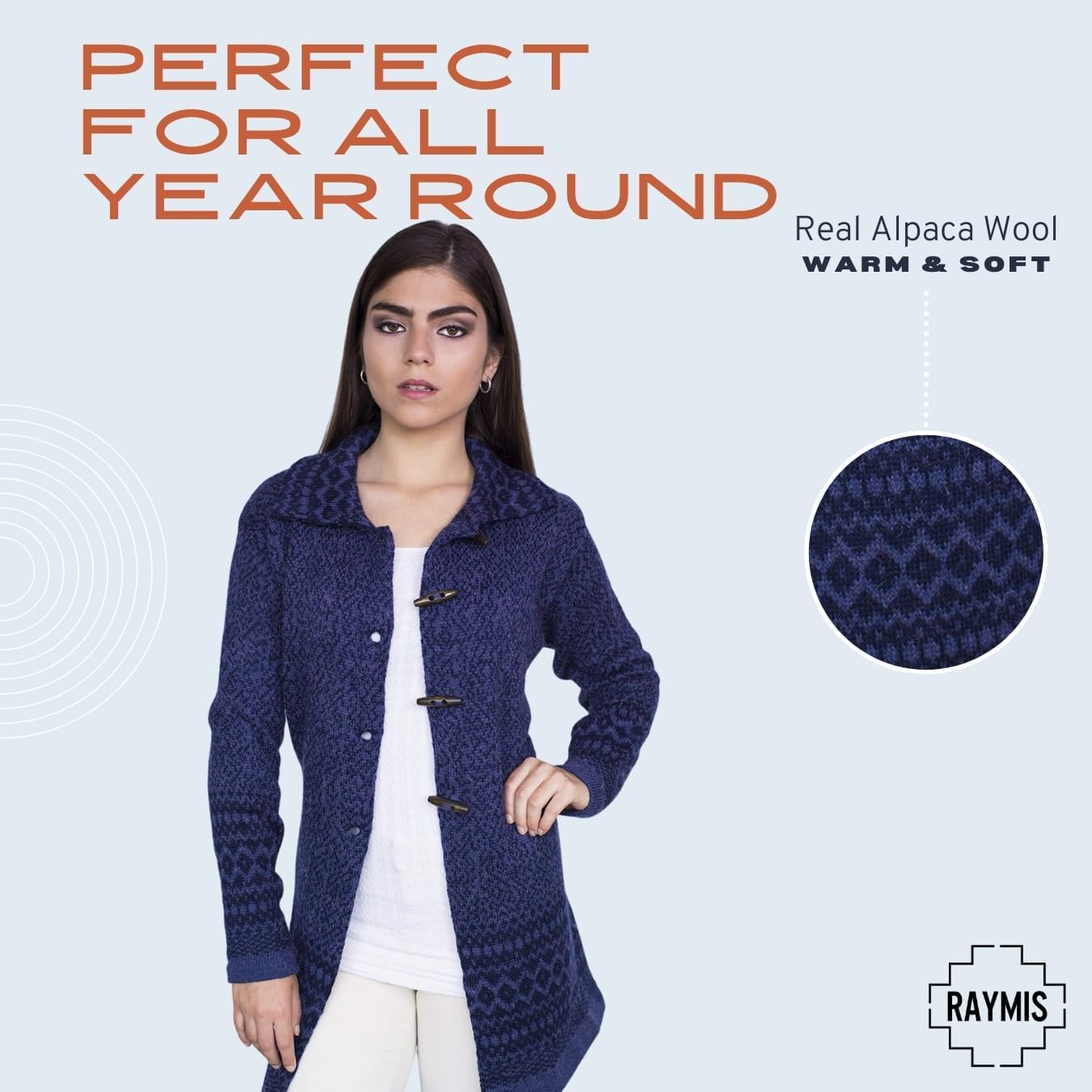 Alpaca Wool Cardigan | Warm & Soft Fair Isle Sweater for Women | Alpaka - Image 4