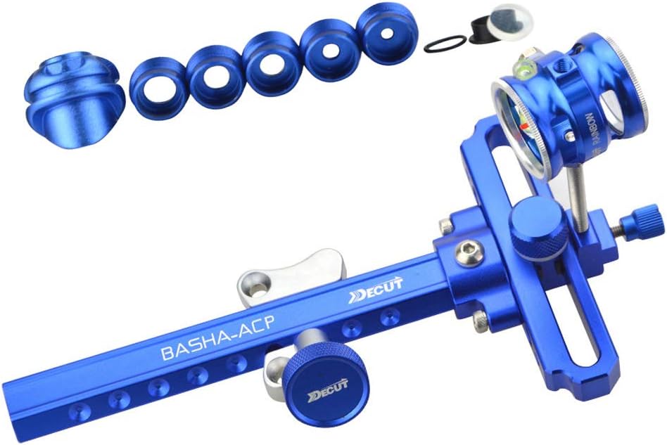 Archery Compound Bow Sight Kit 37/45 Degree Hooded Peep Sight 8X