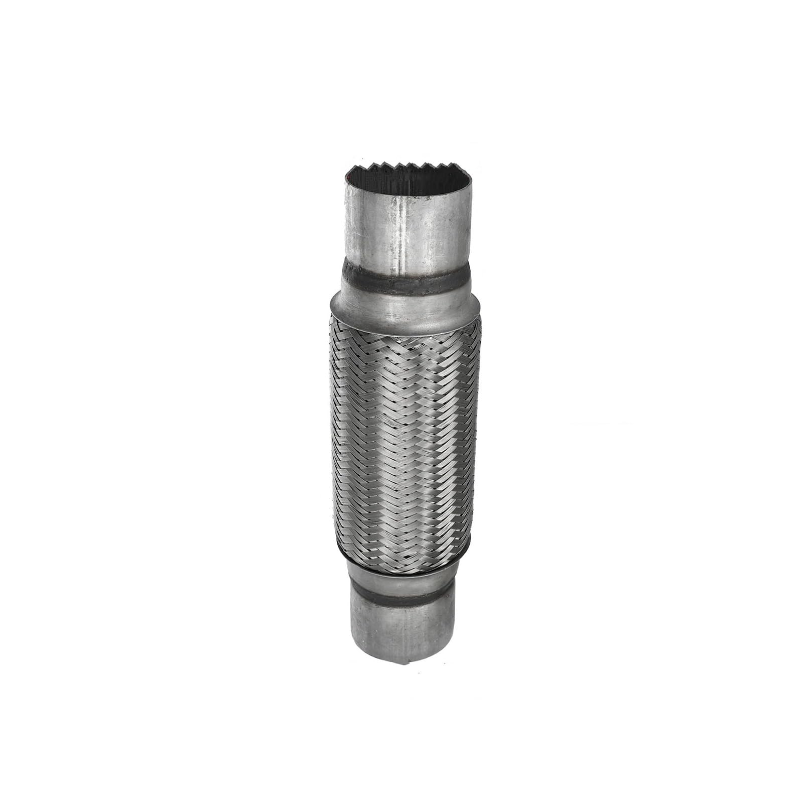 Mofle trasero de acero inoxidable con tubo de escape flexible y conector de silenciador premium 7