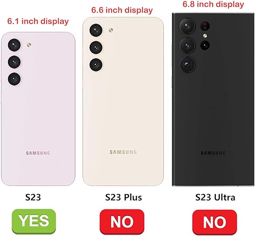 Miniatura 3 de Tekcoo Funda para Galaxy S23 Plus con protector de pantalla incorporado, clip para cinturón de bloqueo de funda grado militar probado en caídas de