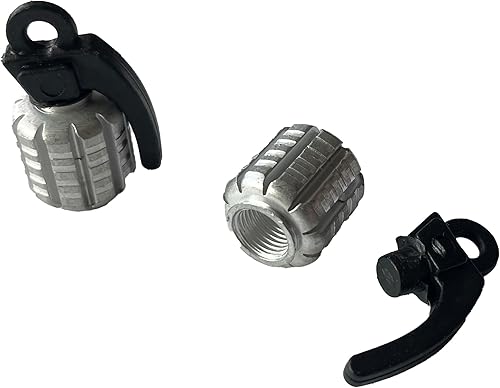 Miniatura 2 de MotorToGo 2X Silver Tire Valve Stem Caps Compatible for Volkswagen Nivus