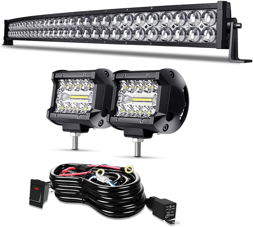 NAOTEA 6500K Curved 32" 180W Led Light Bar, 32 INCH car