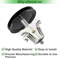 Vista 5 de OakTen Conjunto de husillo para MTD Cub Cadet Craftsman Troy-Bilt 918-04865A 918-04636 con tractor cortacésped de cubierta de 46 pulgadas