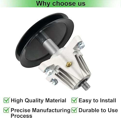 Miniatura 5 de OakTen Conjunto de husillo para MTD Cub Cadet Craftsman Troy-Bilt 918-04865A 918-04636 con tractor cortacésped de cubierta de 46 pulgadas