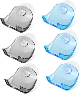 Zerodeko 6pcs Suction Cup Razor Holder Removable Hooks Vacuum Suction Cup Coat Rack Hooks Bathroom Hooks Nursery Wall Decor Razor Organizer Plastic Vacuum Cup Hook Hanger Wall Utility Hooks