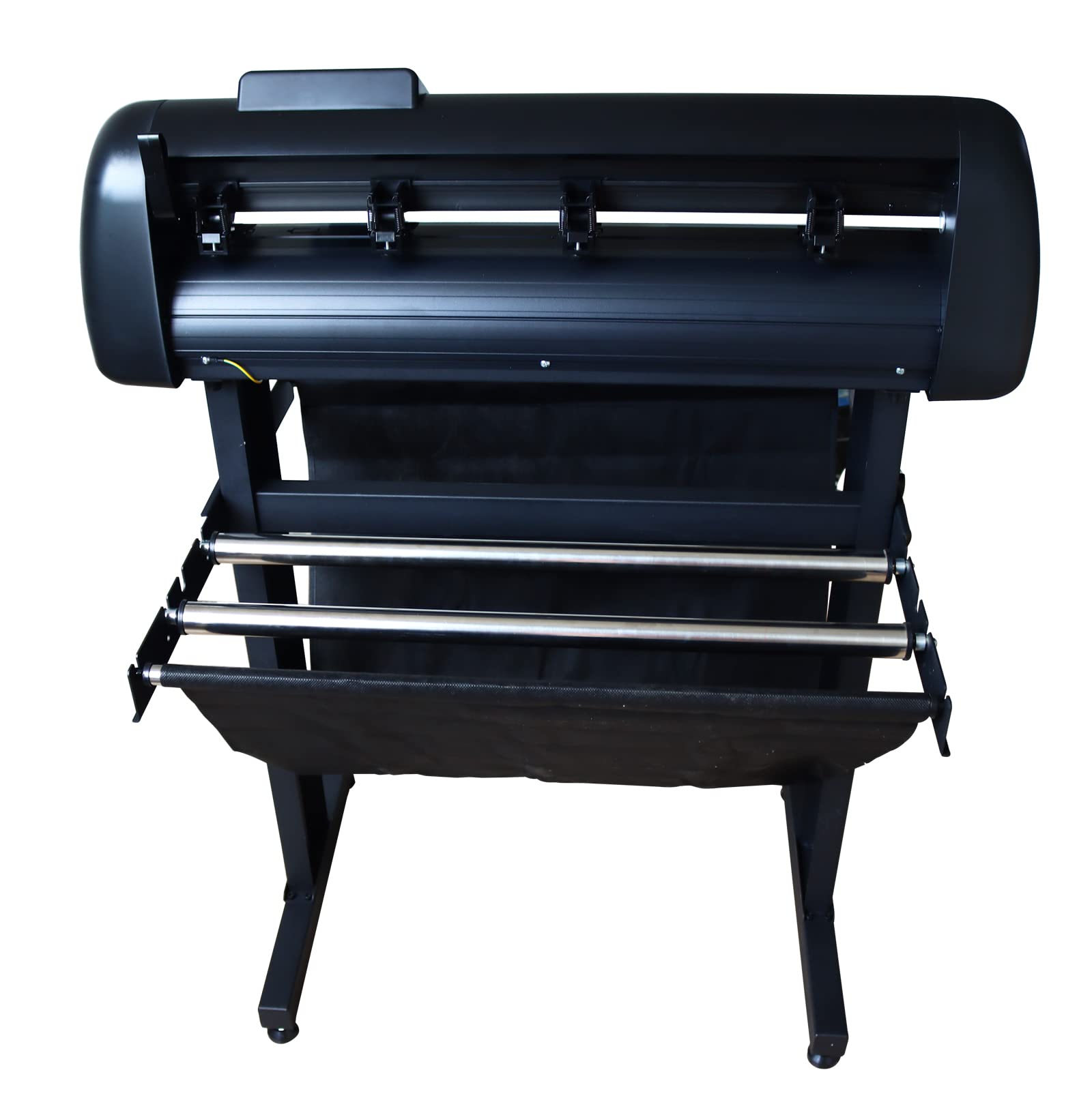 EQCOTWEA Vinyl Cutter 24in 500g Automatic Edge Patrol Cutting Plotter, Semi-Automatic DIY Vinyl Printer Cutter Machine Manual Positioning Sign Cutting with Floor Stand Software