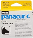 Canine Dewormer Treatment Three 1-Gram Packets&comma; Each Packet Treats 10 lbs
