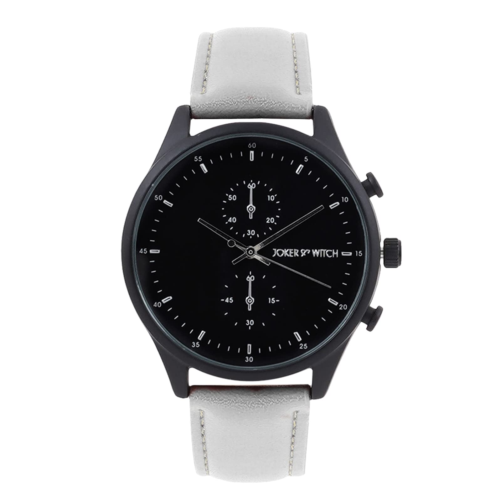 Joker & Witch Leather Beetle Black Dial Grey Pu Analogue Watch for Men, Gray Band (B0C5MWDKMG) Amazon Price History, Amazon Price Tracker