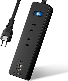 電源タップ USB 延長コード 1.5m 急速充電 PD 30W コンセント 6個 雷ガード スイッチ 黒 LC-6C1S-2A1C