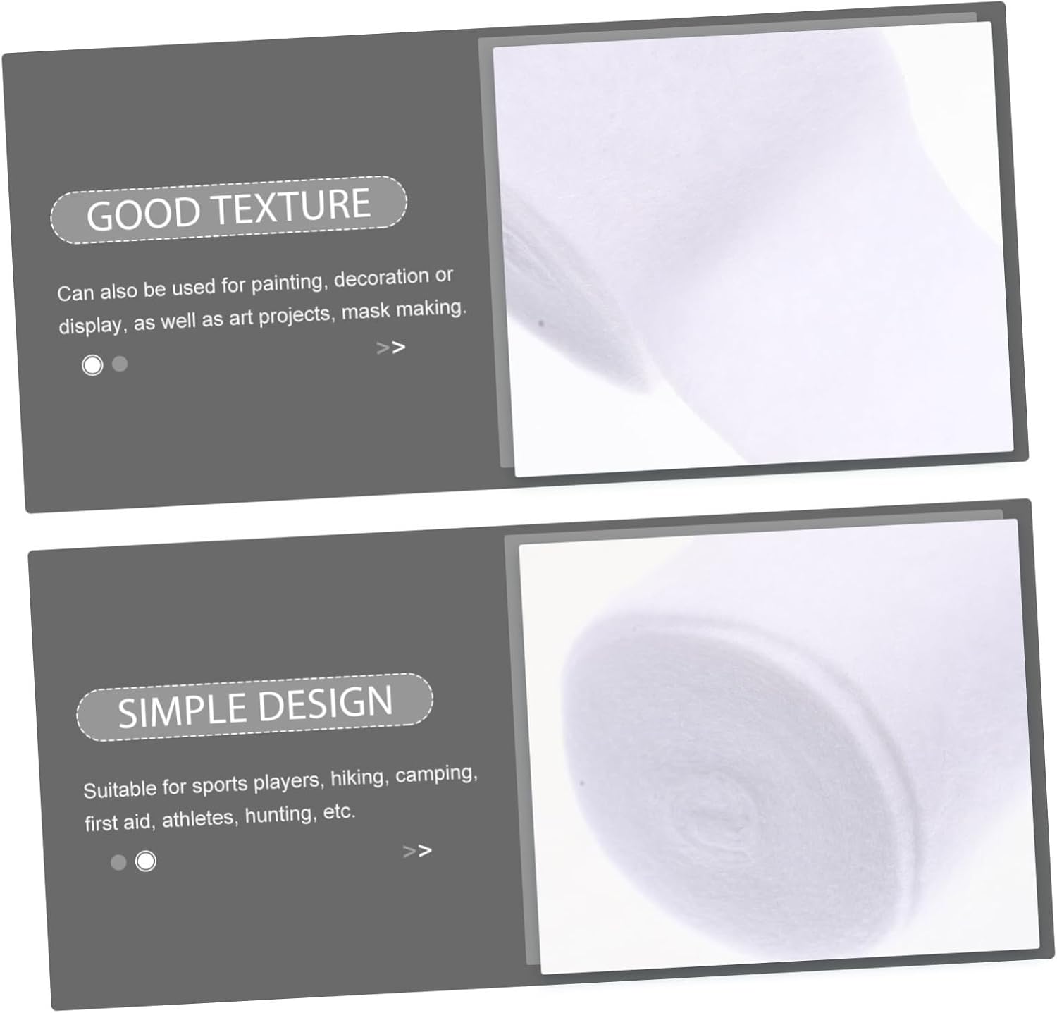 KOMBIUDA 12rolls First Aid Elastic Bandages Gauze Tape for Wrists Legs Wounds Breathable Bandages