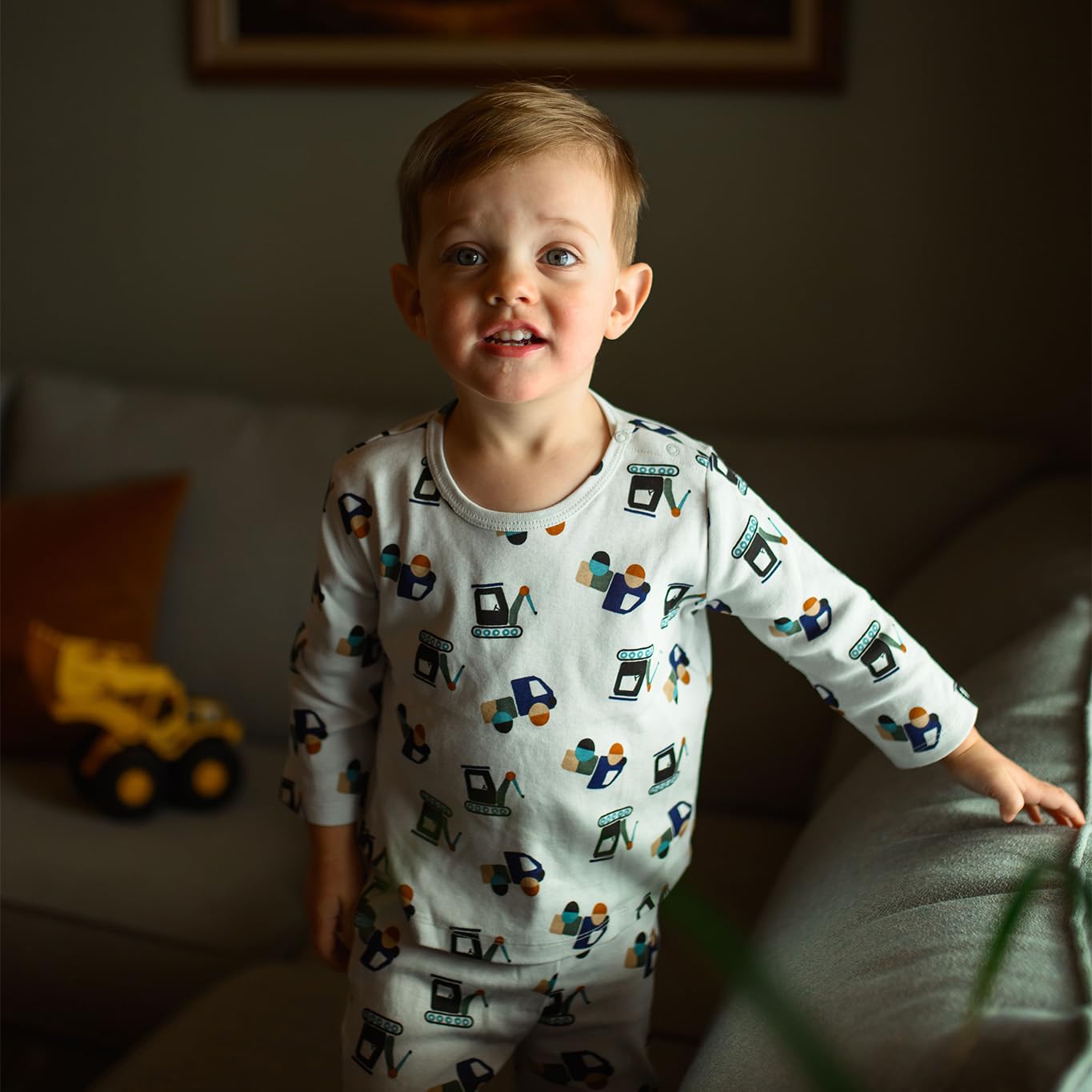 İnşaat Ekibi Uzun Kollu Tshirt Pantolon Set Lacivert