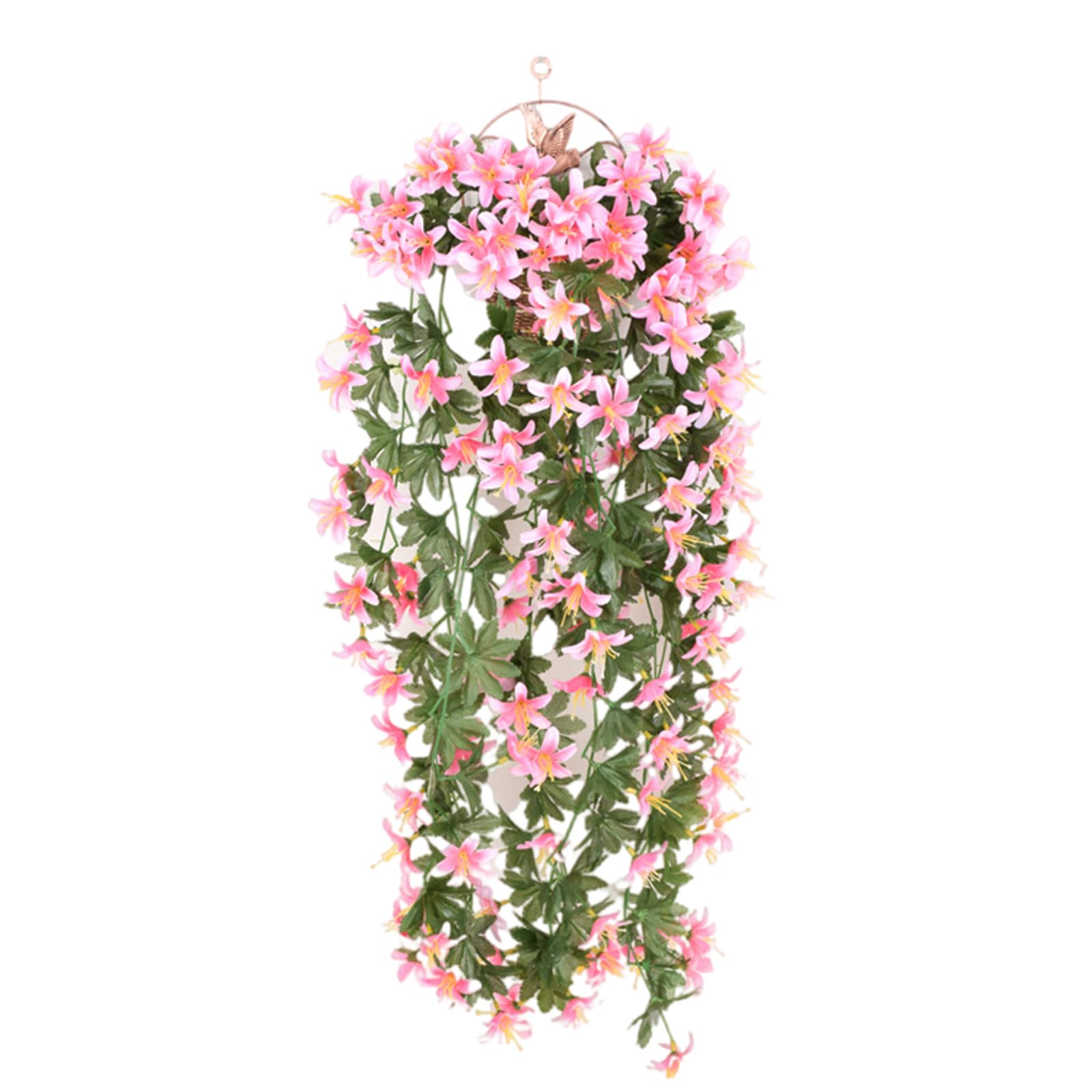 Kalttoy B Artificial Hanging Flower For Outdoor Hanging Plant Decoration 90Cm Realistic Artificial Vine Plant Flower For Wedding