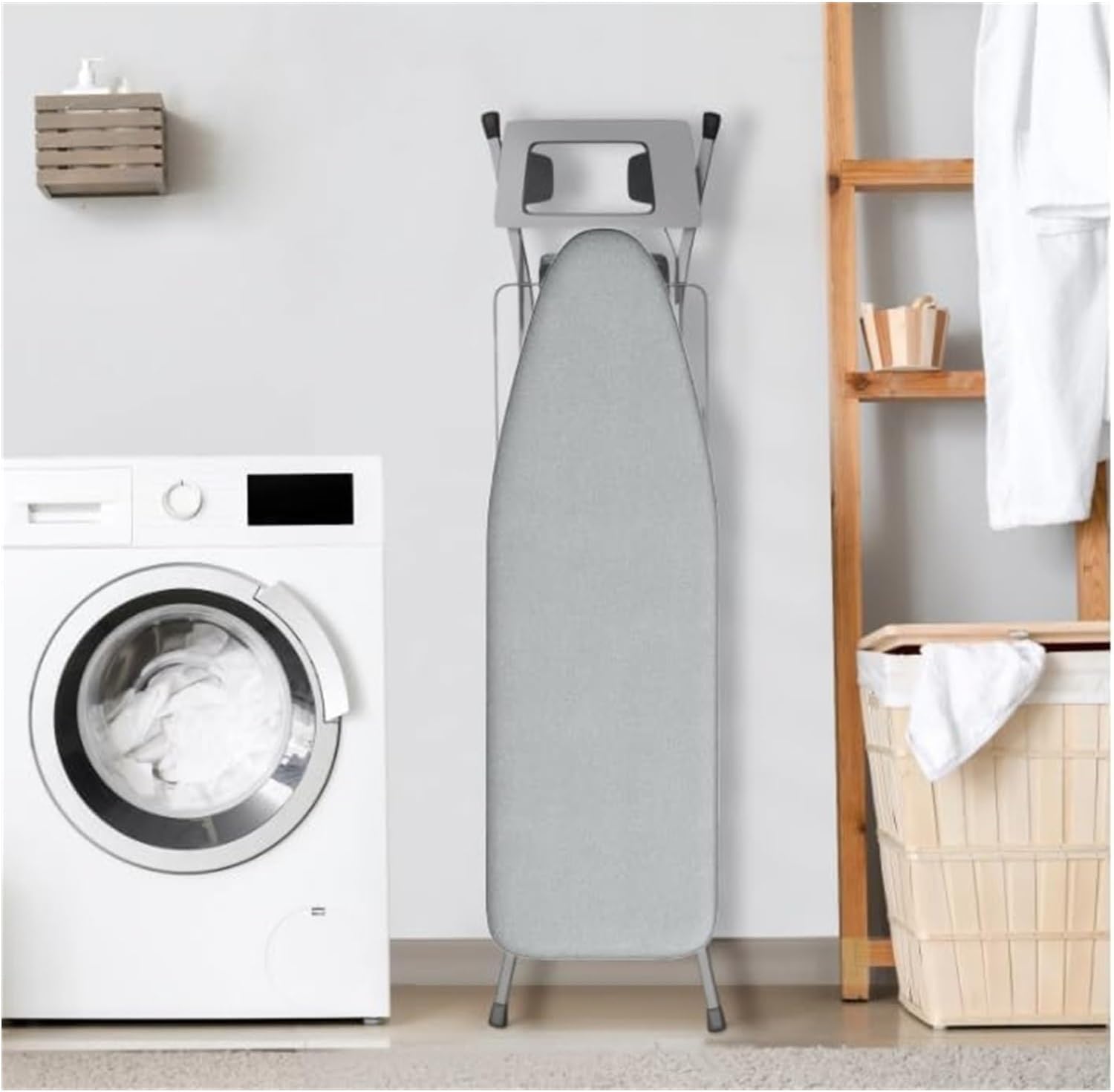 Ironing board cover, 36x12inch 39x13inch 43x13inch 48x15inch Ironing Board Covers, Full Size Scorch Thick Pads(Silver,48x15inch)