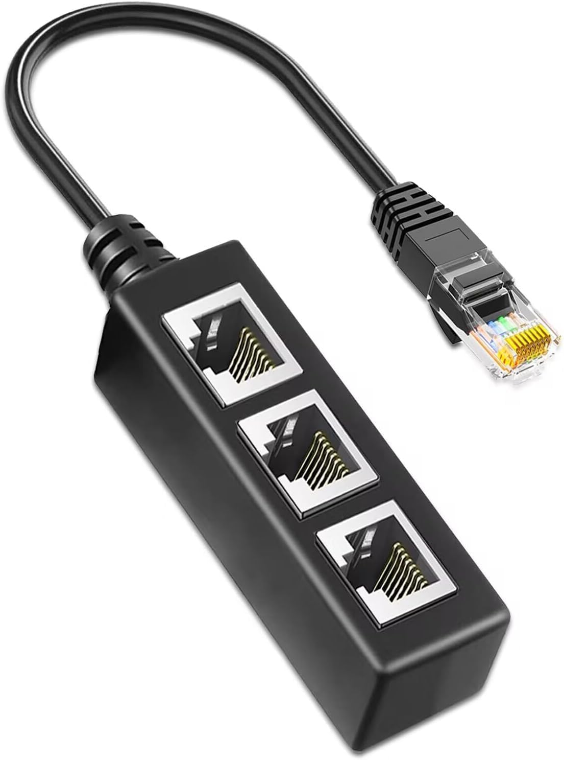Ruhza RJ45 Ethernet Splitter Cable,RJ45 1 Male to 3 x Female LAN Ether ...