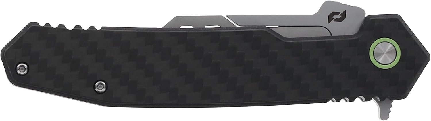 Schrade Enrage Phantom Replaceable Blade Knife with Carbon Fiber Handle, Pocket Clip, and Frame Lock for EDC, Everyday Carry, Hunting