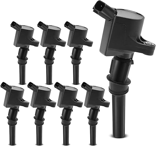YHTAUTO Juego de 8 bobinas de encendido de repuesto para Ford F-150 F-250 F-350 F-450 F-550 Super Duty Explorer Mustang Expedition E-150 E-250 E-350