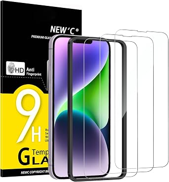 NEW'C for iPhone 14 Plus, iPhone 13 Pro Max Screen Protector Tempered Glass