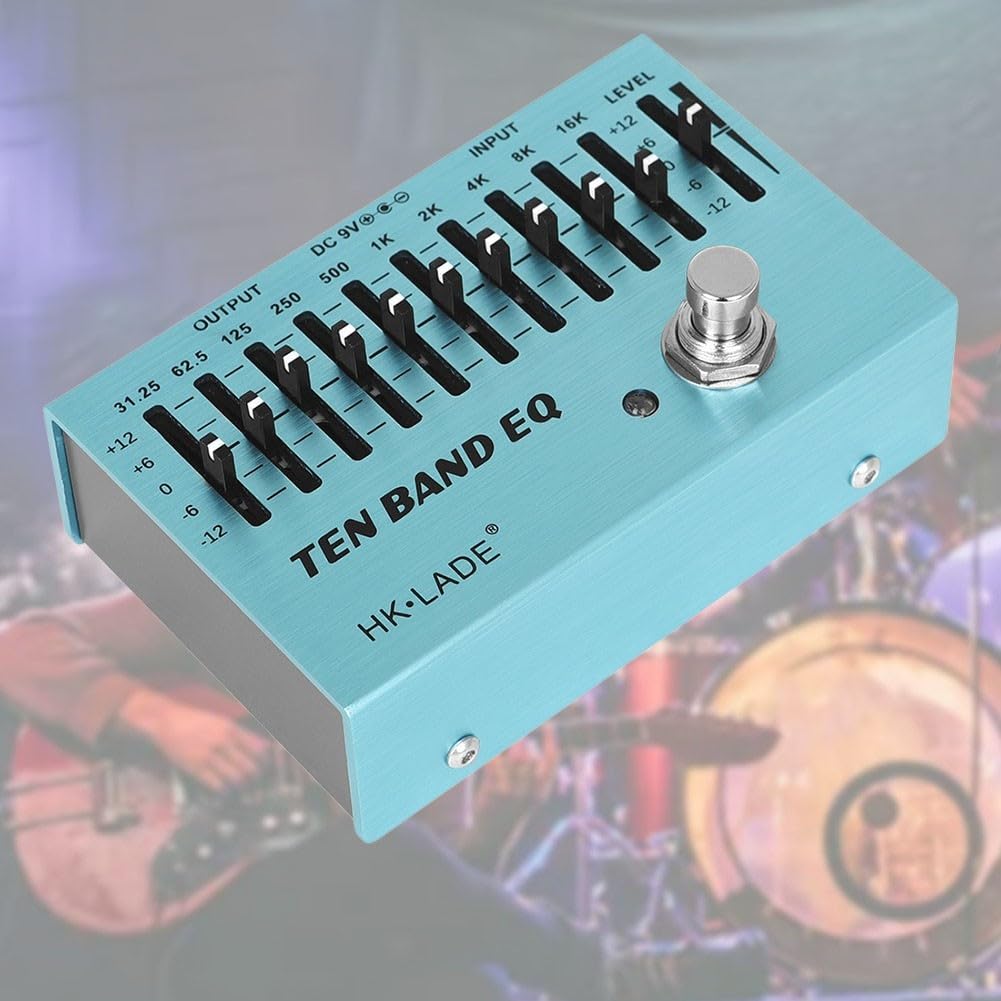 Aluminium EQ Equalizer Pedal 10-Band für Gitarre