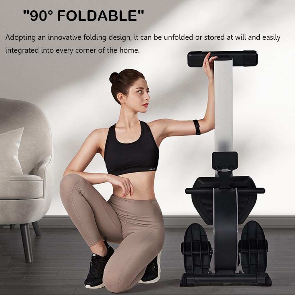 Vogatore Domestico Impermeabile, Vogatore Magnetico per Palestra Domestica, Display LCD per Monitorare Tempo, Distanza, Calorie