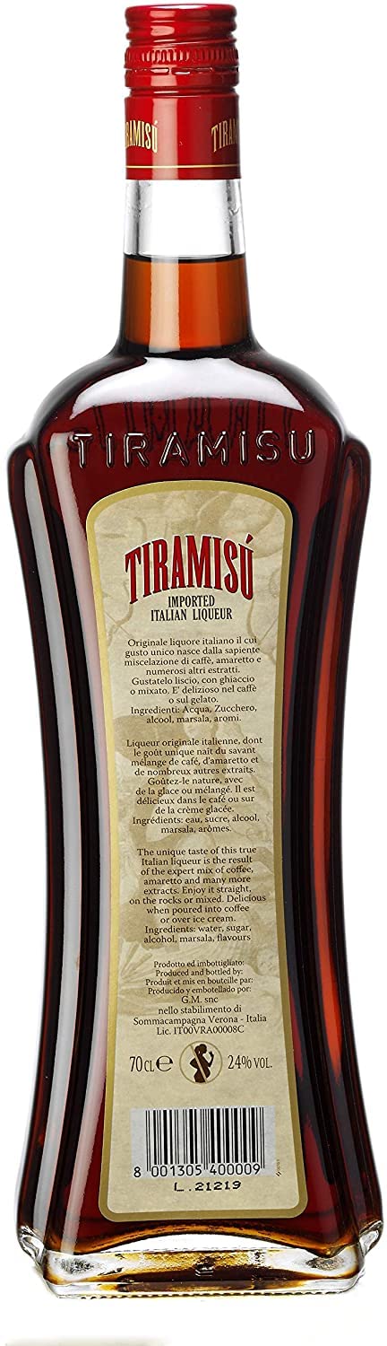 2 Flaschen Tiramisú Liqueur Imported Italian Liköre (2 x 0.7 l)