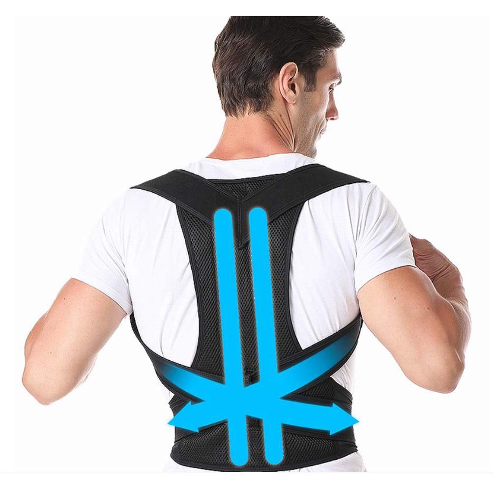 Multar Corrector de Postura Espalda; Soporte de Espalda y Columna Lumbar; Aliviar el Dolor de Espalda y Hombro; Ajustables; corrección de Postura Unisexo, XL, XL