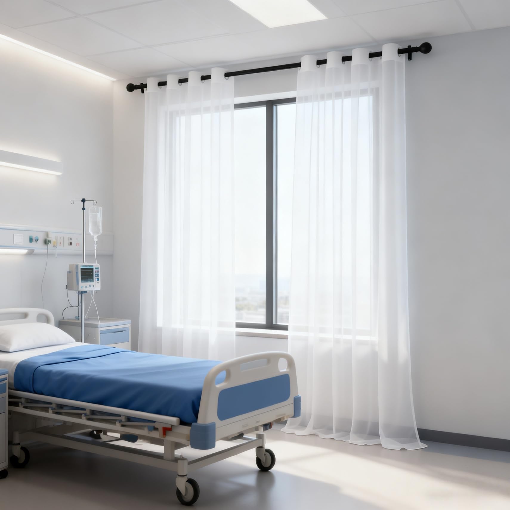 Rideaux voilage pour chambre et salon créant une atmosphère douce et lumineuse