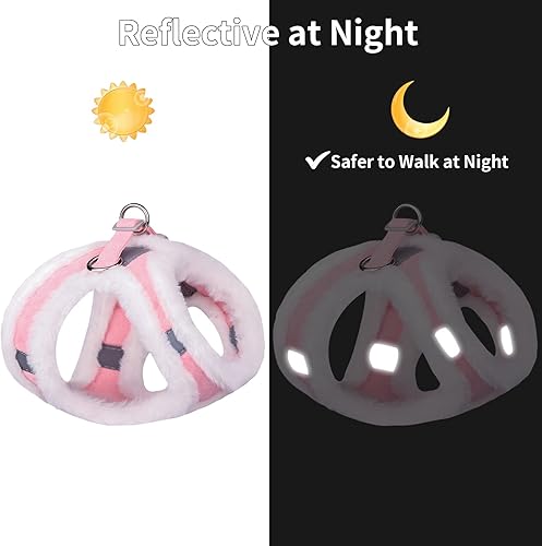 Miniatura 4 de AIITLE Juego de arnés de chaleco y correa para perro, arnés para perro sin tirones a prueba de escape, con hebilla de seguridad y bandas