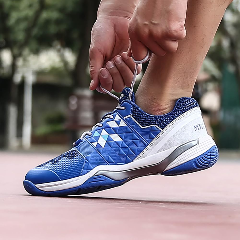 Buty do badmintona mężczyźni kobiety lekkie oddychające syntetyczne cholewki płyta zapobiegająca skręcaniu gumowa podeszwa pasujące buty na co dzień do treningu
