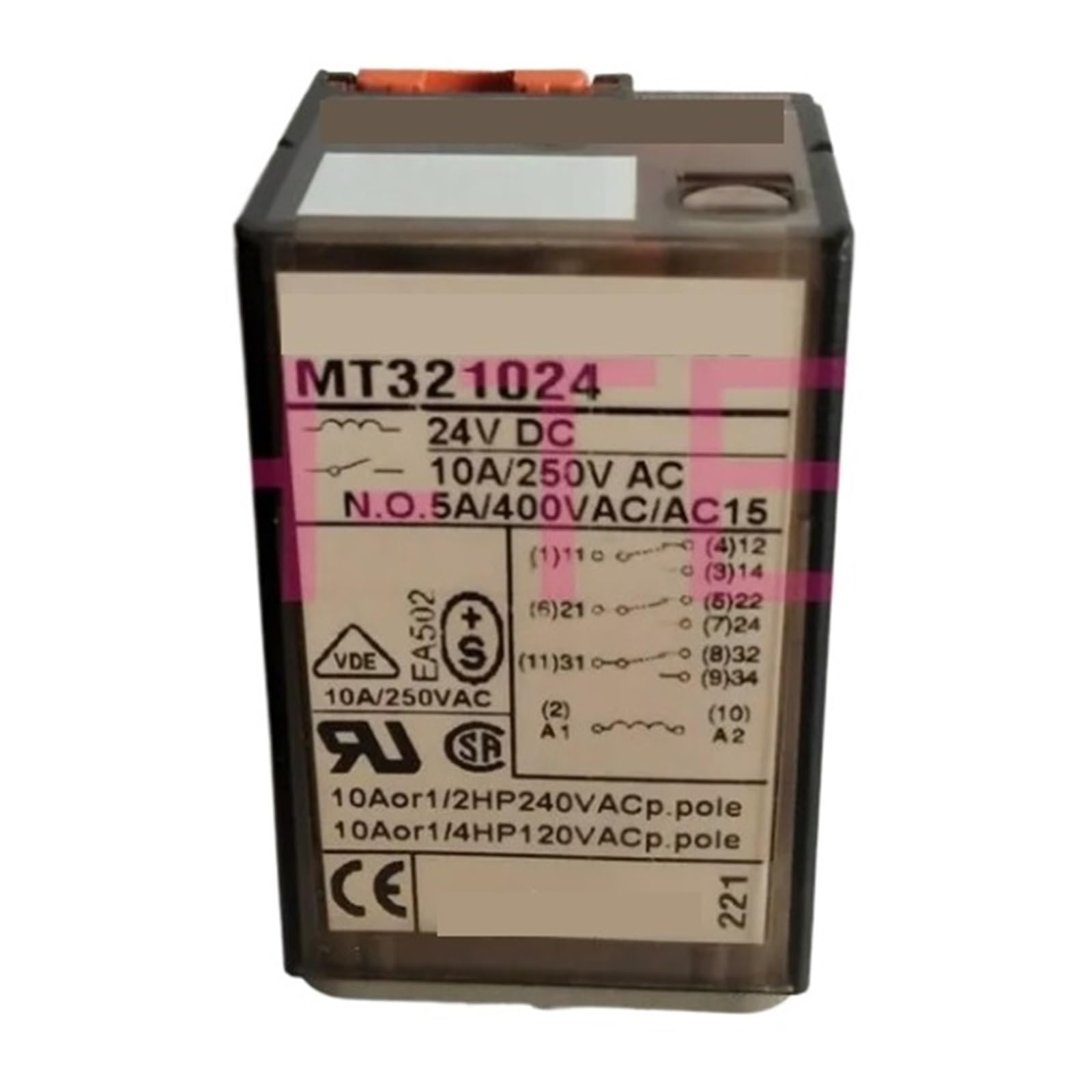 MT321024 Relay w/MT78740 10A 250VAC 400VAC(MT321024)