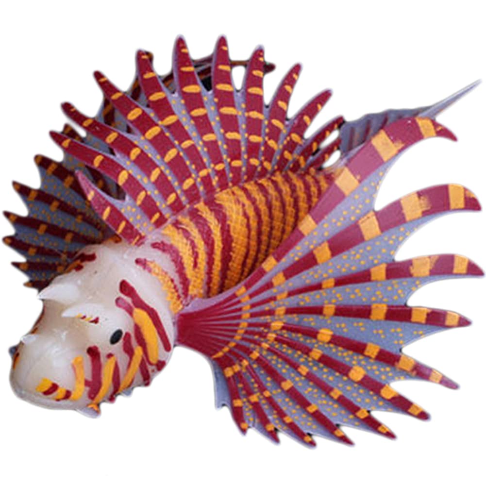 Hotaden Artificial Tropical Fishes Glowing Ornament Silicone Floating Fake Fishes Aquarium Decorative for Fish Tank