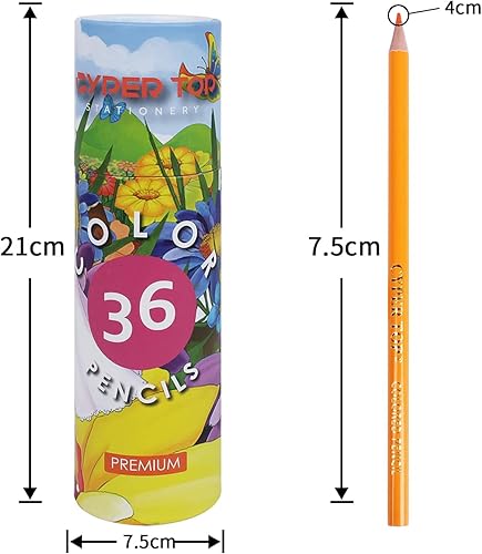 Miniatura 4 de cyper top Juego de 30 cajas de 36 lápices de colores para adultos, lápices de colores preafilados para niños, 30 cajas, paquete de 36 colores
